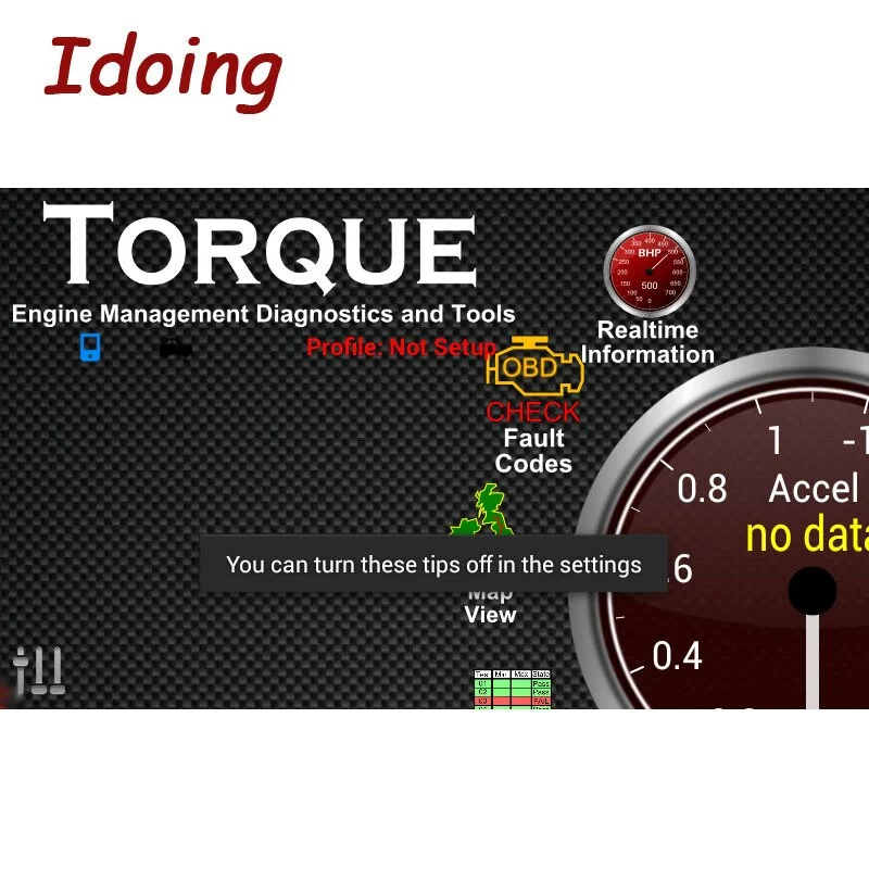 IDoing ELM 327 V1.5 Bluetooth Vehicle Diagnostic Tool OBD2 OBD-II ELM327 Car Interface Scanner Works For Android